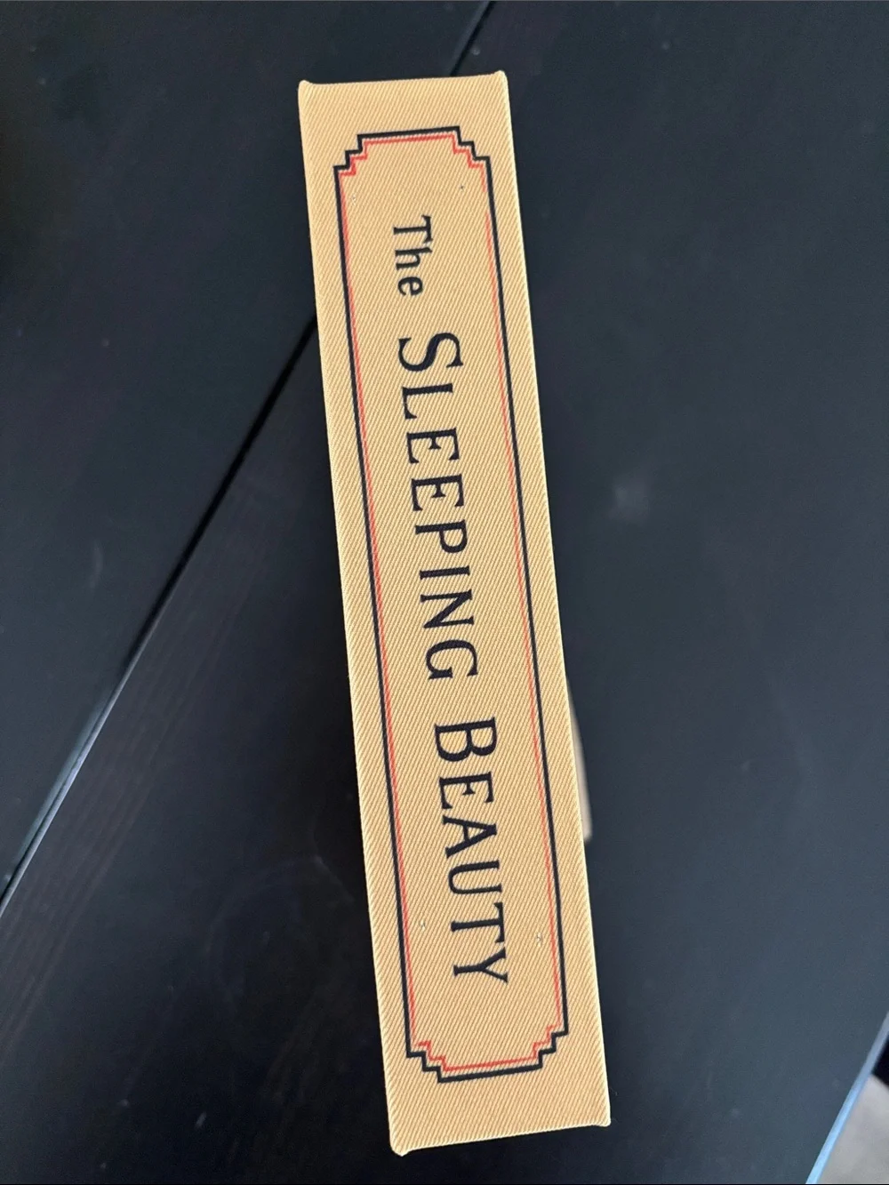 The Sleeping Beauty Decorative Coffee Table Book Box — Cream & Black